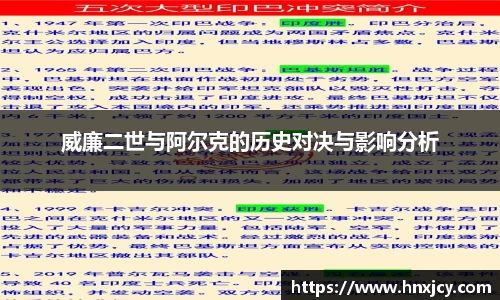 威廉二世与阿尔克的历史对决与影响分析