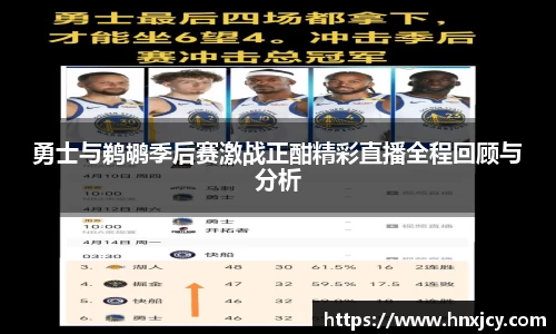 勇士与鹈鹕季后赛激战正酣精彩直播全程回顾与分析